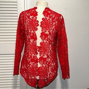 SHEIN Curve Floral Long Sleeve Top